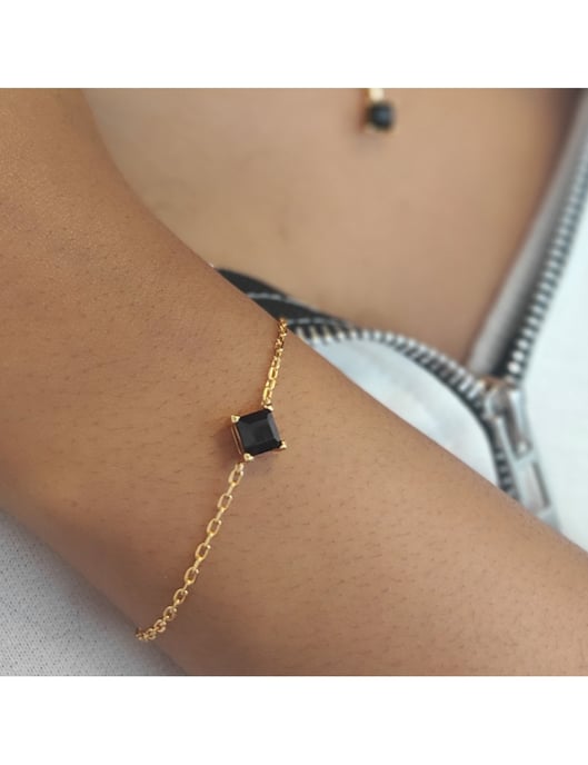 Simple Square Calle Set - guld och svart kristall - Image 4