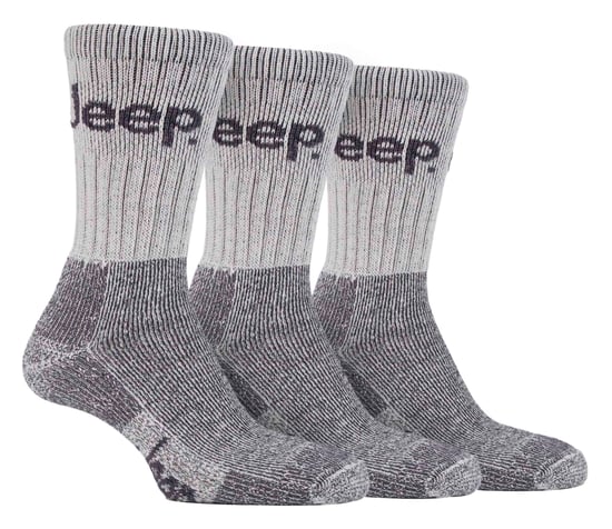 Mens 3 Pair Jeep Terrain Cushion Sole Walking Hiking Work Socks - Image 1