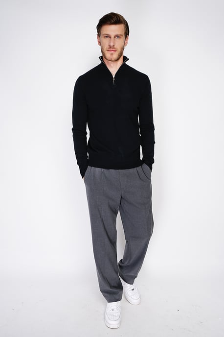 GB - William de Faye - Short zip - Black