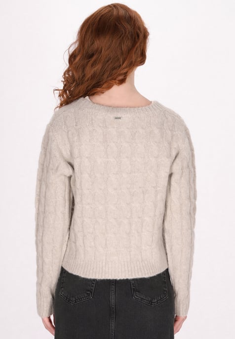 Dreimaster Vest Dames licht bruin melange - Image 4