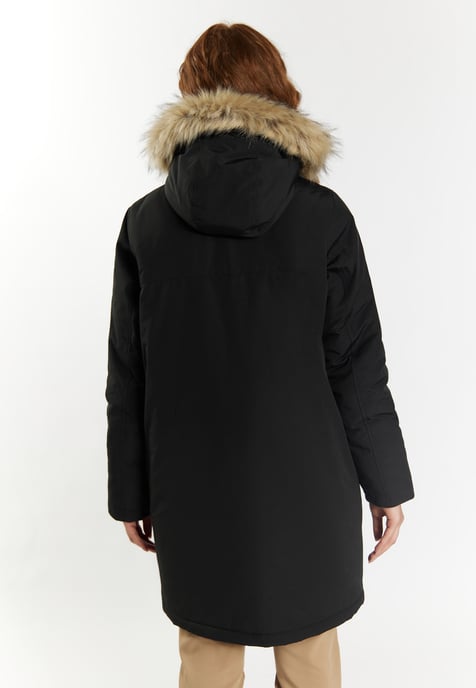 Dreimaster Winterparka met imitatiebont Dames zwart - Image 4