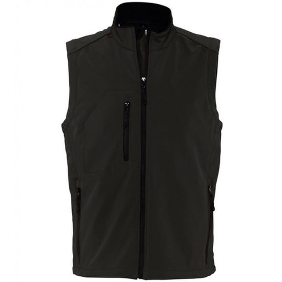 SOLS Mens Rallye Soft Shell Bodywarmer Jacket (Black) - Image 1