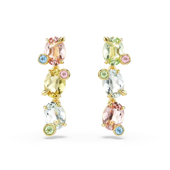 Swarovski 'Gema' Dames Goudkleurige Metaal Dangle Oorbellen - Goud 5714815 - Image 2