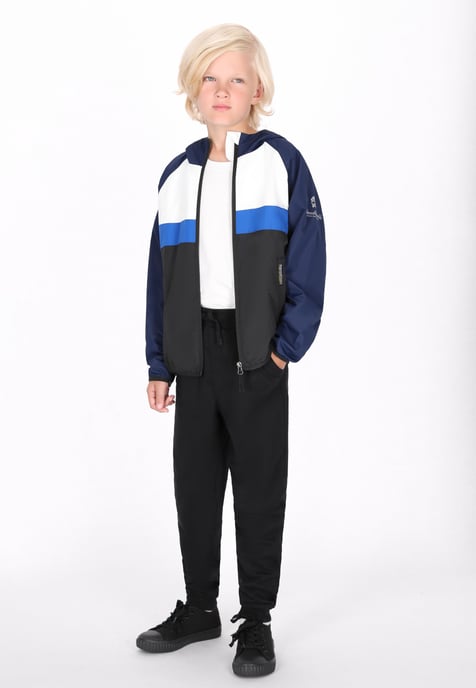 Schmuddelwedda Anorak jongens (kinderen) marine colorblock - Image 2