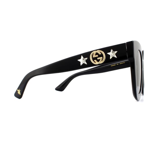 Gucci Sunglasses GG0208S 001 Black Grey Gradient - Image 4