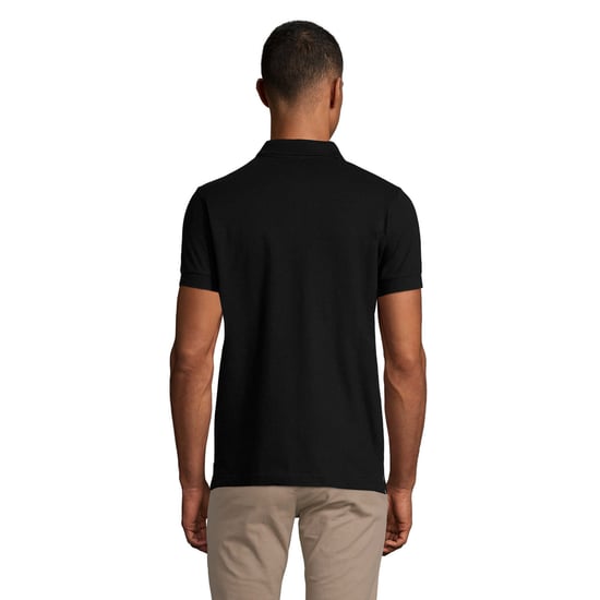SOLS Heren Portland Poloshirt (Zwart/Grijs) - Image 2