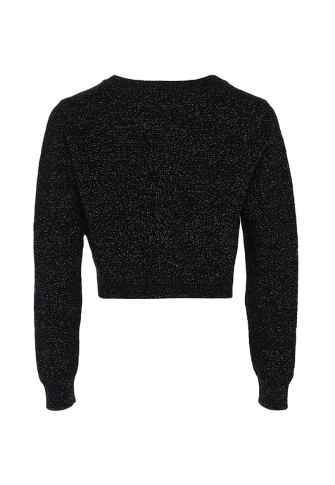 Mymo Vest met fantasiegaren Dames zwart - Image 2