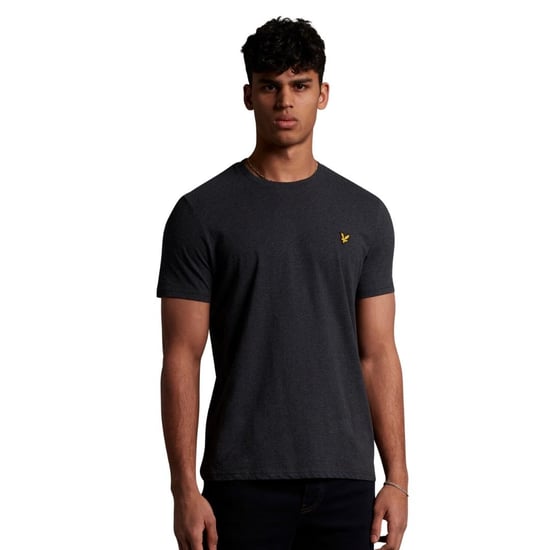 Lyle & Scott Branded Chest Logo Charcoal Marl T-Shirt - Image 3