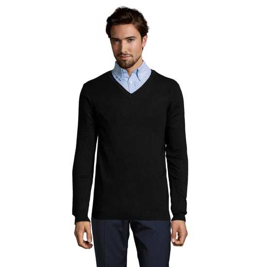 SOLS Mens Glory Sweater Top (Black) - Image 1