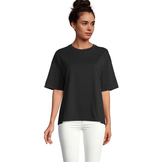 SOLS Womens/Ladies Boxy Oversized T-Shirt (Deep Black) - Image 1