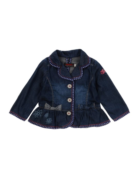 SUITS AND JACKETS Catimini Blue Girl Cotton