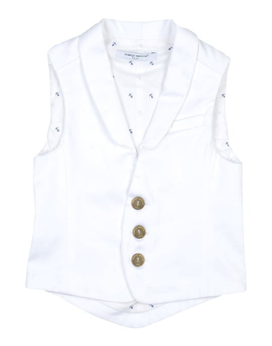 SUITS AND JACKETS Frankie Morello White Boy Cotton