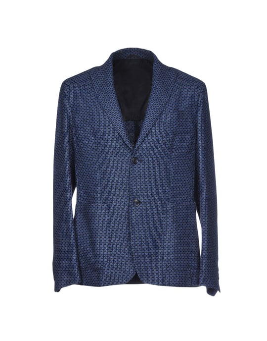 Harry & Sons Blue Virgin Wool Single Breasted Blazer