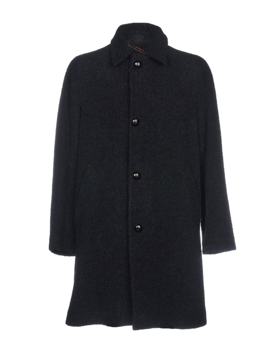 COATS & JACKETS Mp Massimo Piombo Dark blue Man Baby Alpaca
