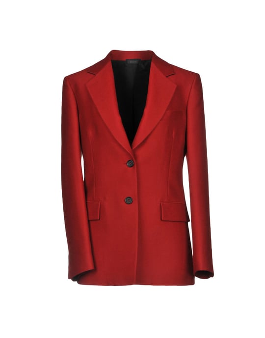Jil Sander Red Virgin Wool Single Breasted Blazer