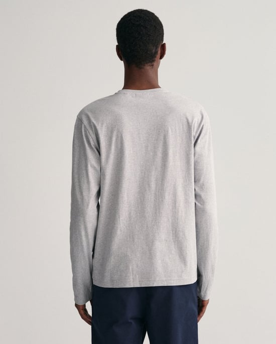 GANT Mens Regular Fit Long Sleeve Shield Logo T-Shirt - Image 2