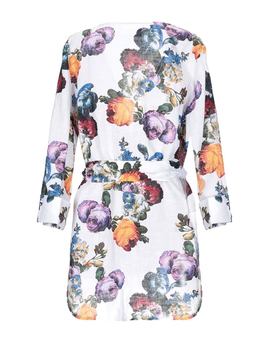 Anonyme Designers White Floral Design Jacket