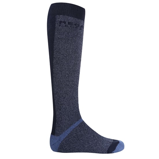 Regatta Mens Pro Assorted Designs Boot Socks Set (Pack of 2) (Blue/Black)