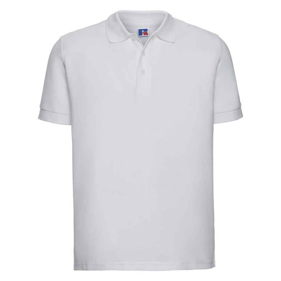 Russell Mens Ultimate Cotton Pique Polo Shirt (White)