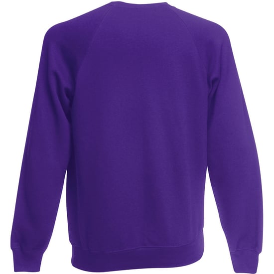 Fruit Of The Loom Mens Raglan Sleeve Belcoro® Sweatshirt (Purple) - Image 2
