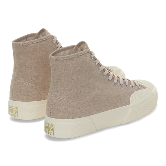 Superga Unisex Adult 2433 Csv Salt Pepper High Tops (Light Yellow/Off White) - Image 2