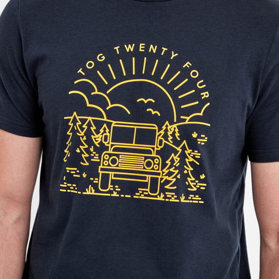 Fowler Mens T-Shirt Dark Indigo