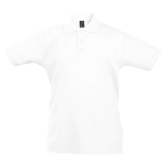 SOLS Kinder Unisex Zomer II Pique Polo Shirt (Wit) - Image 1
