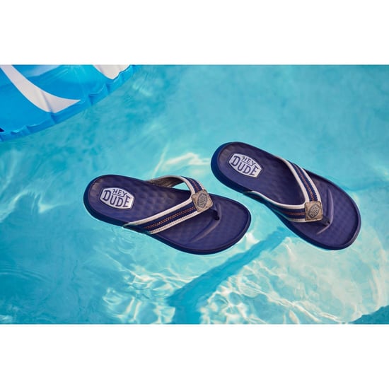 HEYDUDE Myers Flip Sport Mode Polyester Sandaler för herrar Navy/Navy - Image 6