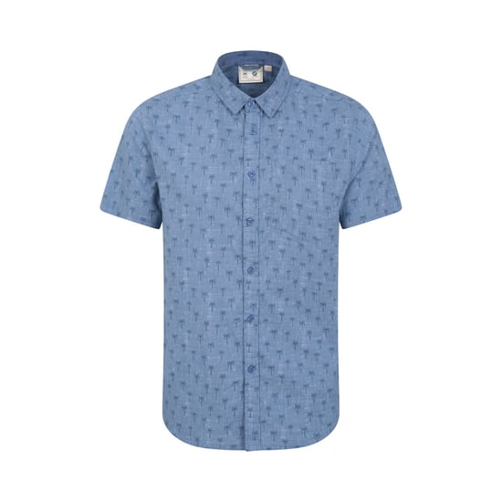 Mountain Warehouse Mens Preston Illustration Palm Tree Shirt (Blue)