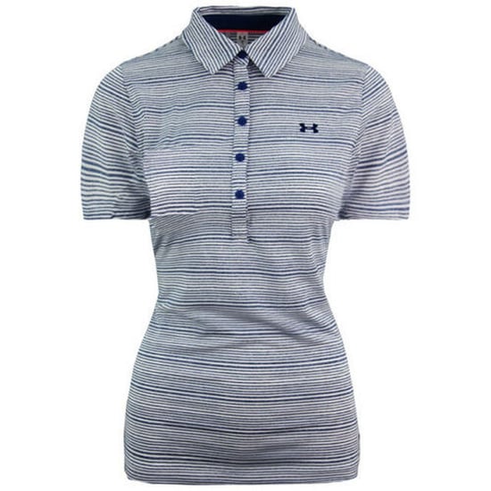Under Armour HeatGear ShortSleeve Blue Womens Zinger Golf Polo Shirt 1272340 487