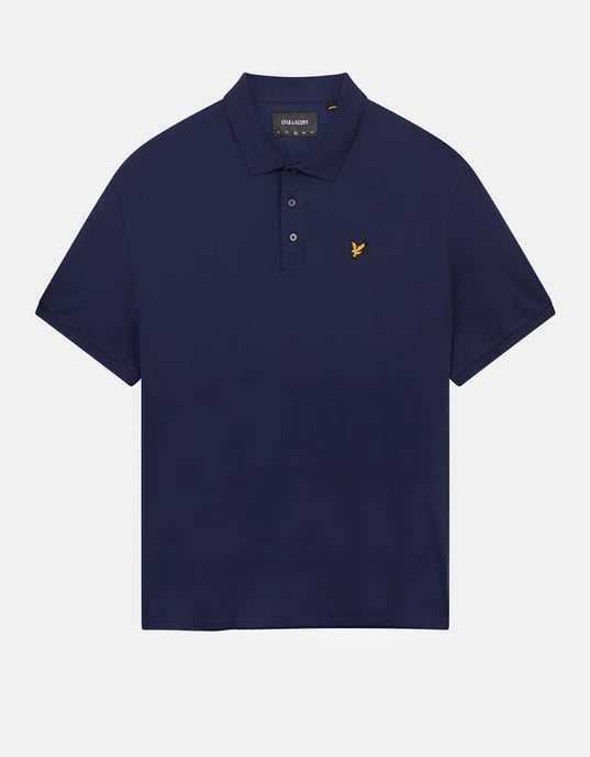 Lyle & Scott Gewoon poloshirt in Marine - Image 5