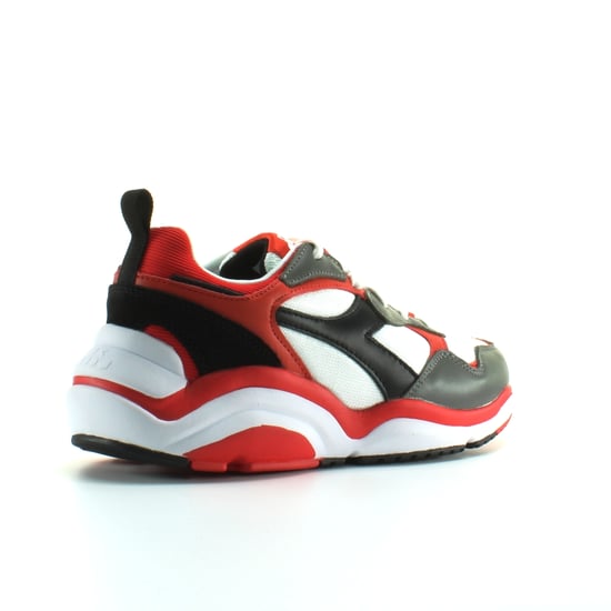 Diadora Whizz Run Mens White/Red Trainers