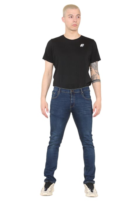 MYT Heren skinny fit jeans stretch denim in donkerblauw - Image 6