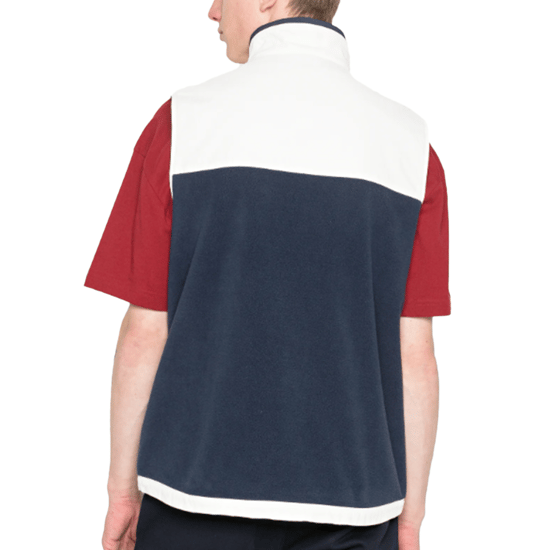 Men's Tommy Hilfiger Mix Media Retro Vest in Navy - Image 3