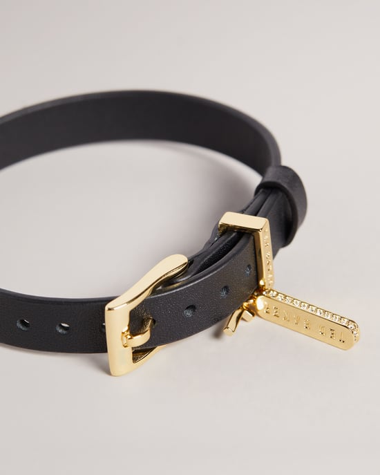 Ted Baker Brielli Tbj2991 Leather Bracelet, Black