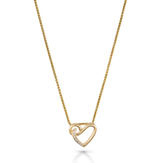 Orphelia 'Ida' Women's 925 Sterling Silver Set: Chain-Pendant + Earrings - Gold SET-7521/G - Image 3