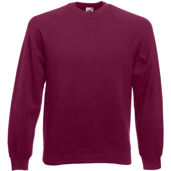 Fruit Of The Loom Mens Raglan Sleeve Belcoro® Sweatshirt (Burgundy) - Image 1
