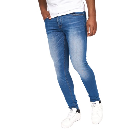 Crosshatch Heren Barbeck Slim Jeans (Stone Wash) - Image 4