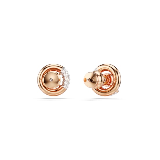 Swarovski 'Dextera' Dames Goudkleurige Metalen Stud Oorbellen - Roze 5692258 - Image 4