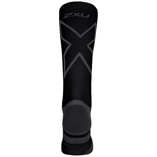 2XU Light Cushion Full Mens Black/Titanium Socks - Image 2