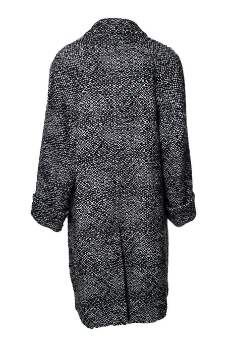 Wool tweed sequinned coat - Image 3