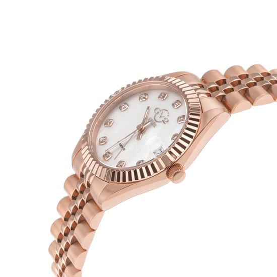 GV2 Naples 12403 Women's Swiss Quartz Stainless Steel Diamond Date Watch - Image 3