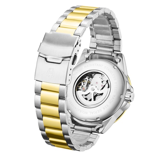 Hand Assembled Anthony James Limited Edition Techtonic Automatic Two Tone Watch