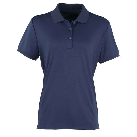 Premier Dames/Dames Coolchecker Piqué Poloshirt (Marine) - Image 1
