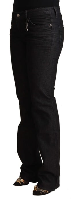 Costume National Women's Black Cotton Low Waist Skinny Jeans - Image 2