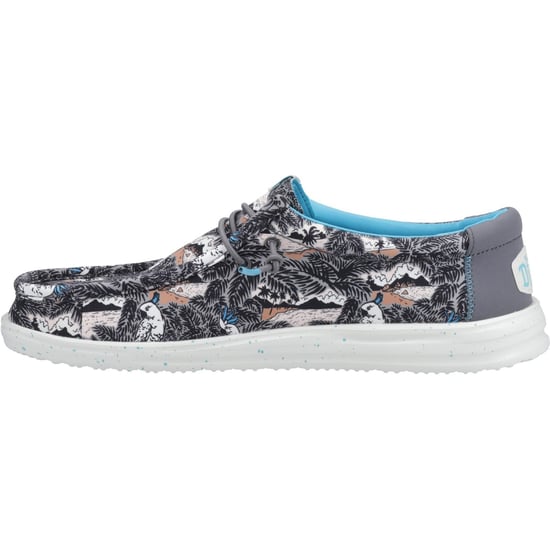 HEYDUDE Wally H2O Tropical Nylon Herenschoenen Zwart Tropical - Image 4