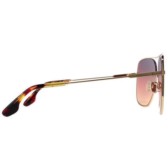 Victoria Beckham Aviator Womens Gold Brown Gradient VB132S
