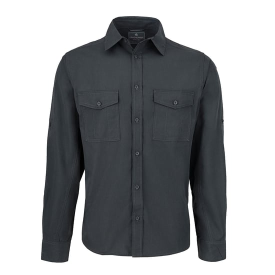 Craghoppers Mens Expert Kiwi Long-Sleeved Shirt (Carbon Grey)