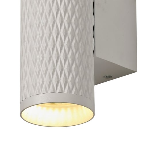 2 Light Wall Lamp GU10, Sand White, Acrylic Rings