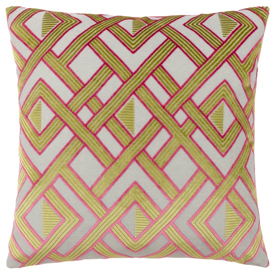 Paoletti Henley Velvet Jacquard Cushion Cover